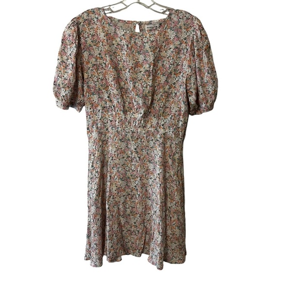 FAITHFULL THE BRAND BELINE DRESS VIONETTE FLORAL FAIRY WHIMSICAL 4 PUFF SLEEVES - Picture 6 of 16